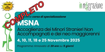 Corso Accoglienza MSNA e Neo-maggiorenni